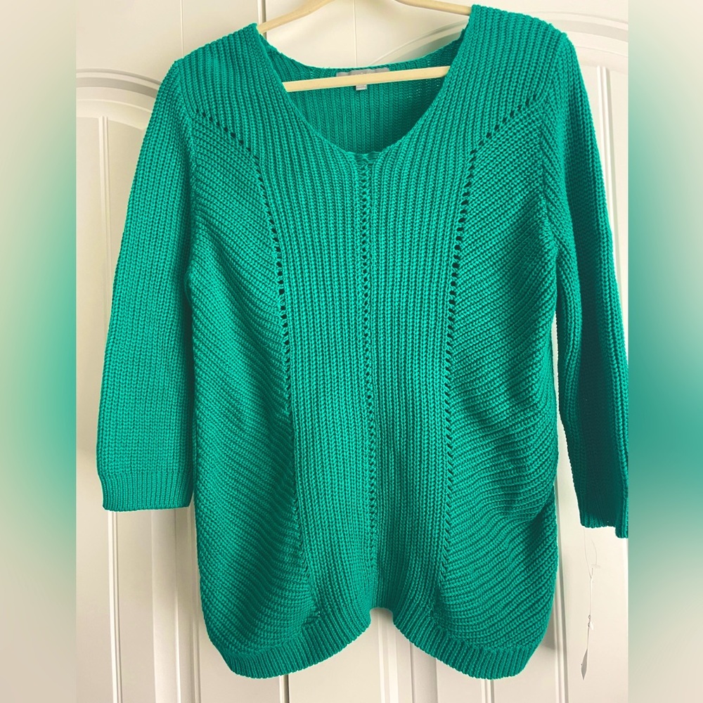 Emerald Green NY Collection Sweater Size Large BNWT